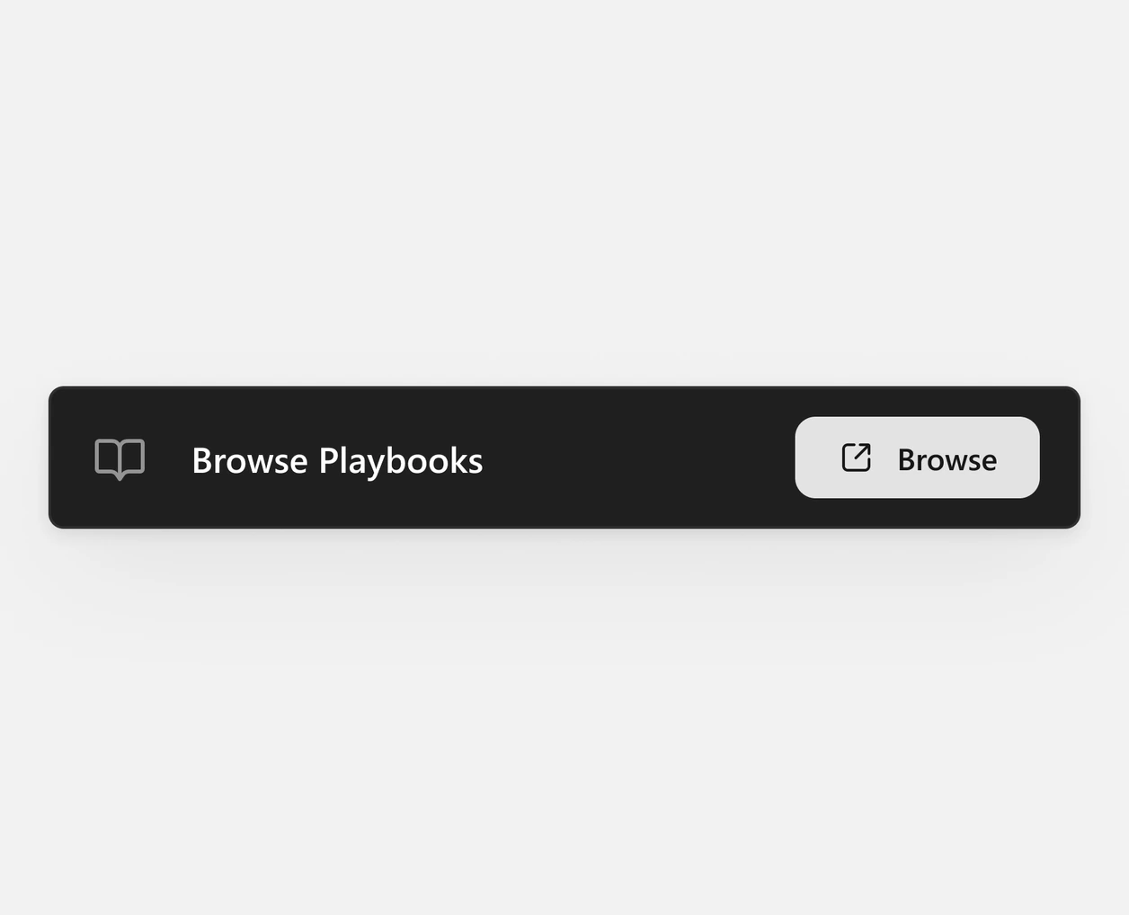 Browse Playbooks element