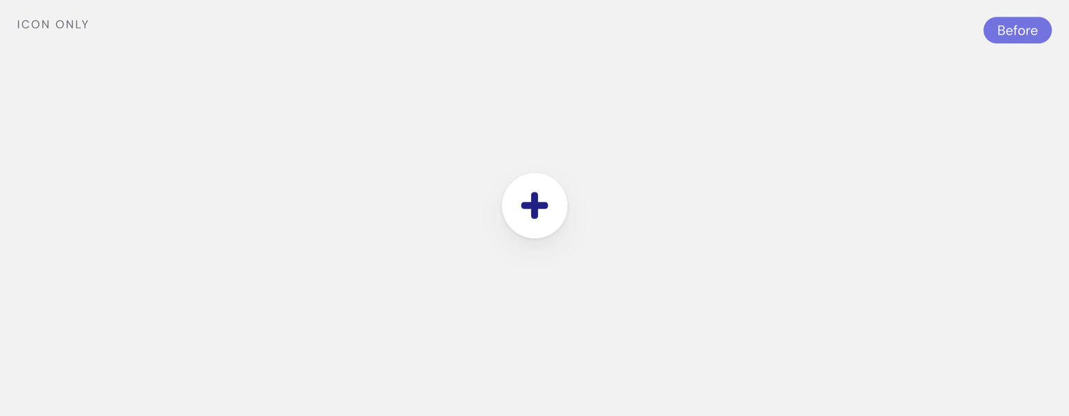 An icon-only plus button for sleep logging