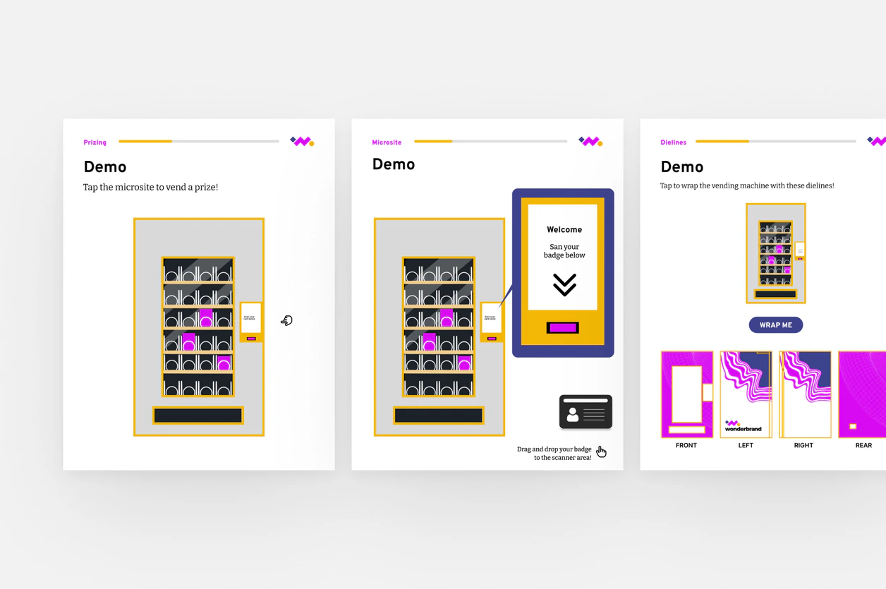 Sample-visual-first layout