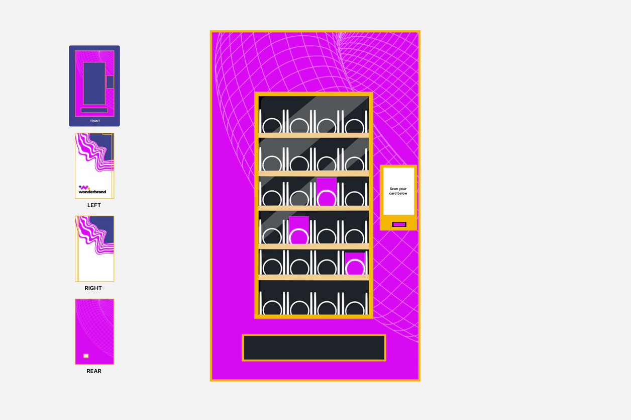 Tap-through dieline interaction