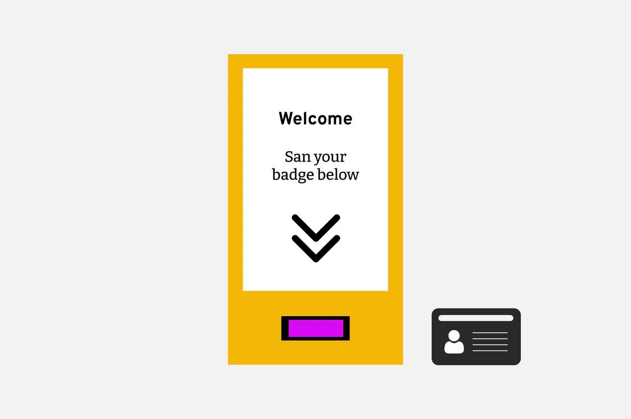 Microsite demo using a draggable badge